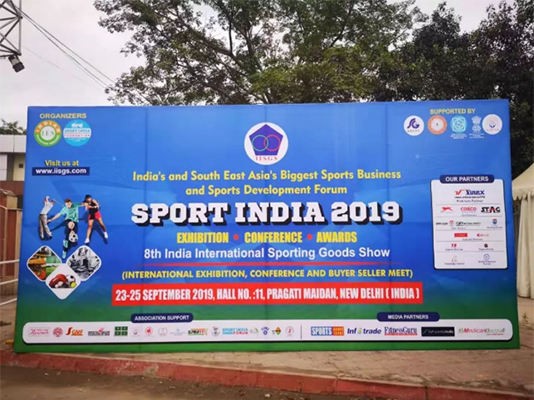 2019 India International Sports Expo - Lingmei Sports Booth is very popular!